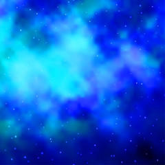 Fototapeta na wymiar Light BLUE vector layout with bright stars.