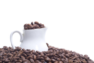 A small jug found in coffee beans