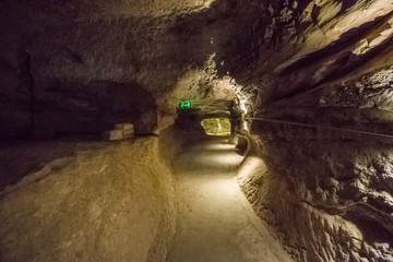 Fototapeta na wymiar ancient buildings cave town vardsia