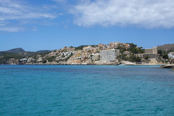Fototapeta premium Coastal landscape sea view with islands Santa Ponsa Mallorca