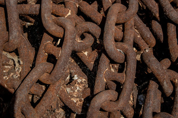 Rusty chain.