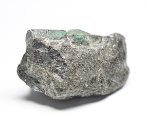 Emerald gemstone in Matrix
