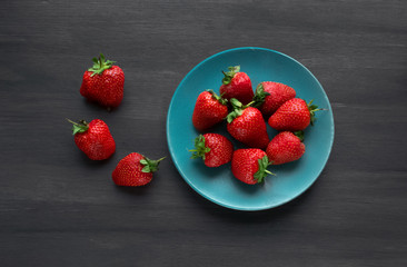 fresh Strawberry in a bowl