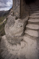 Obraz premium old cave georgian town settlement vardsia