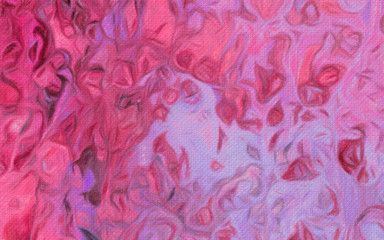 Digital art abstract pattern. Hand drawn modern style art print. Futuristic artwork. Contemporary painting wall decor. Oil and watercolor brushstrokes of paint in warm colors. Psychedelic design work.