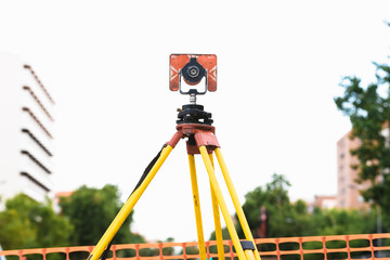 Theodolite in use in an engineering work