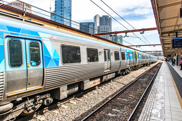 Fototapeta premium train at the station