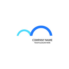 M Letter Logo. M Cloud Logo. Cloud Logo. modern design