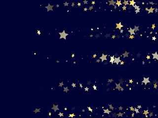 Gold gradient star dust sparkle vector background.