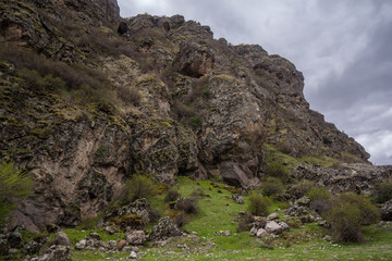 landscape around tmogvi fortress georgia