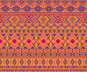 American indian pattern tribal ethnic motifs geometric vector background.