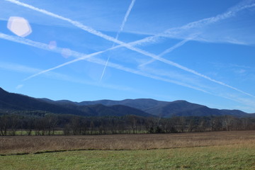 Con Trails in Cades Cove