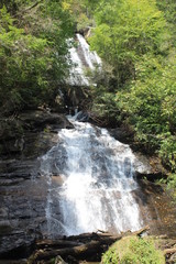 waterfall in deep forest