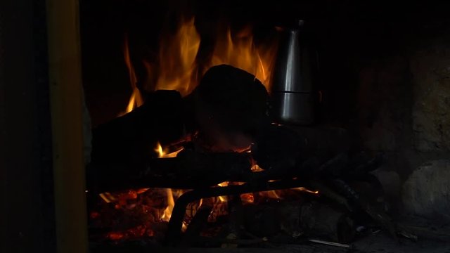 El fuego de una fogata