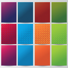 Vector Abstarct design background. Modern bacground template set collection