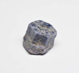 Blue sapphire raw gemstone crystal
