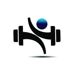 abstract human or barble happy jump fitness gym logo design inspiration
