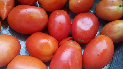 Red tomatoes in super market for sale
