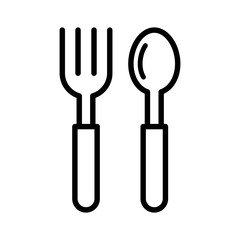 Spoon and fork icon