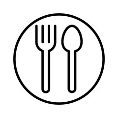 Spoon and fork icon