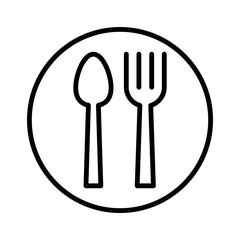 Spoon and fork icon