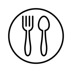 Spoon and fork icon