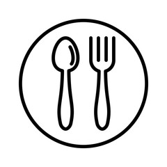 Spoon and fork icon