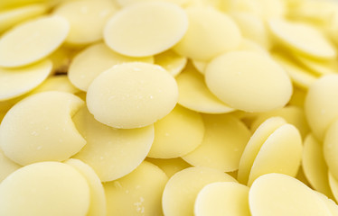 white chocolate is compressed into tablets. For easy storage and cooking