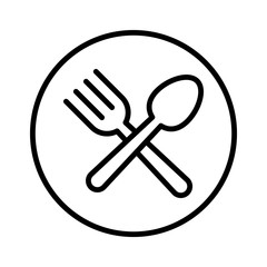 Spoon and fork icon