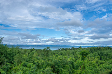 landscape forest and river at Kanchanaburi province