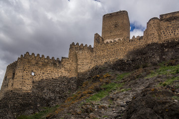Fototapeta na wymiar Khertvisi fortress ruins ancient caucasus monument