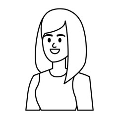 beautiful young woman avatar character