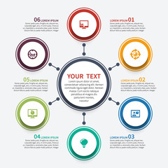 Abstract 3D Paper Infographics. Business template .Vector illustration