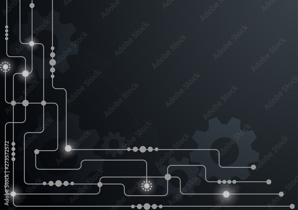 Aufkleber Abstract geometric connect lines and dots.Simple technology graphic background.Illustration Vector design Network and Connection concept.