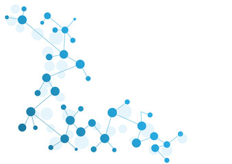 Abstract geometric connect lines and dots.Simple technology graphic background.Illustration Vector design Network and Connection concept.