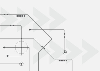Abstract geometric connect lines and dots.Simple technology graphic background.Illustration Vector design Network and Connection concept.