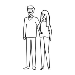 adults parents couple avatars characters