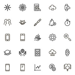 Line icon set