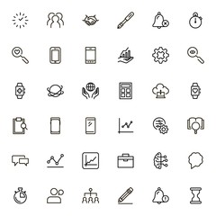 Line icon set