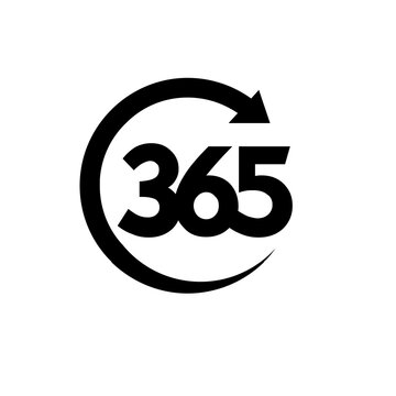 365 infinity logo icon design vector illustration