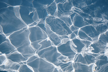 Blue swimming pool texture for background