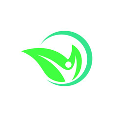 Wellness Healthcare Nature Logo Template