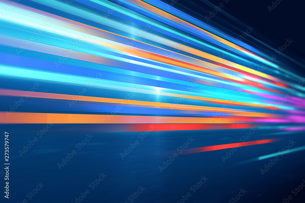 Poster colorful geometric speed line abstract technology background