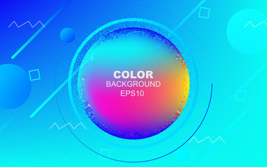 Colorful fluid background. Futuristic gradient shape composition