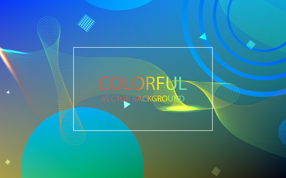 Colorful fluid background with curve line smooth color. Futuristic gradient shape compositon