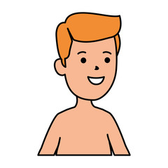 young boy shirtless avatar character