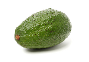 Avocado on a white background