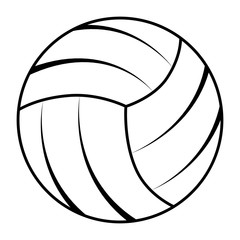balloon volleyball sport isolated icon