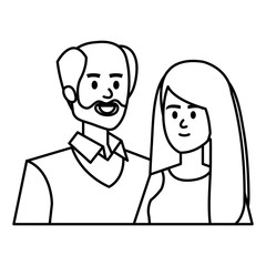 adults parents couple avatars characters