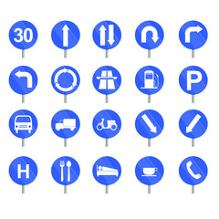 Various Vector of Traffic Sign Set